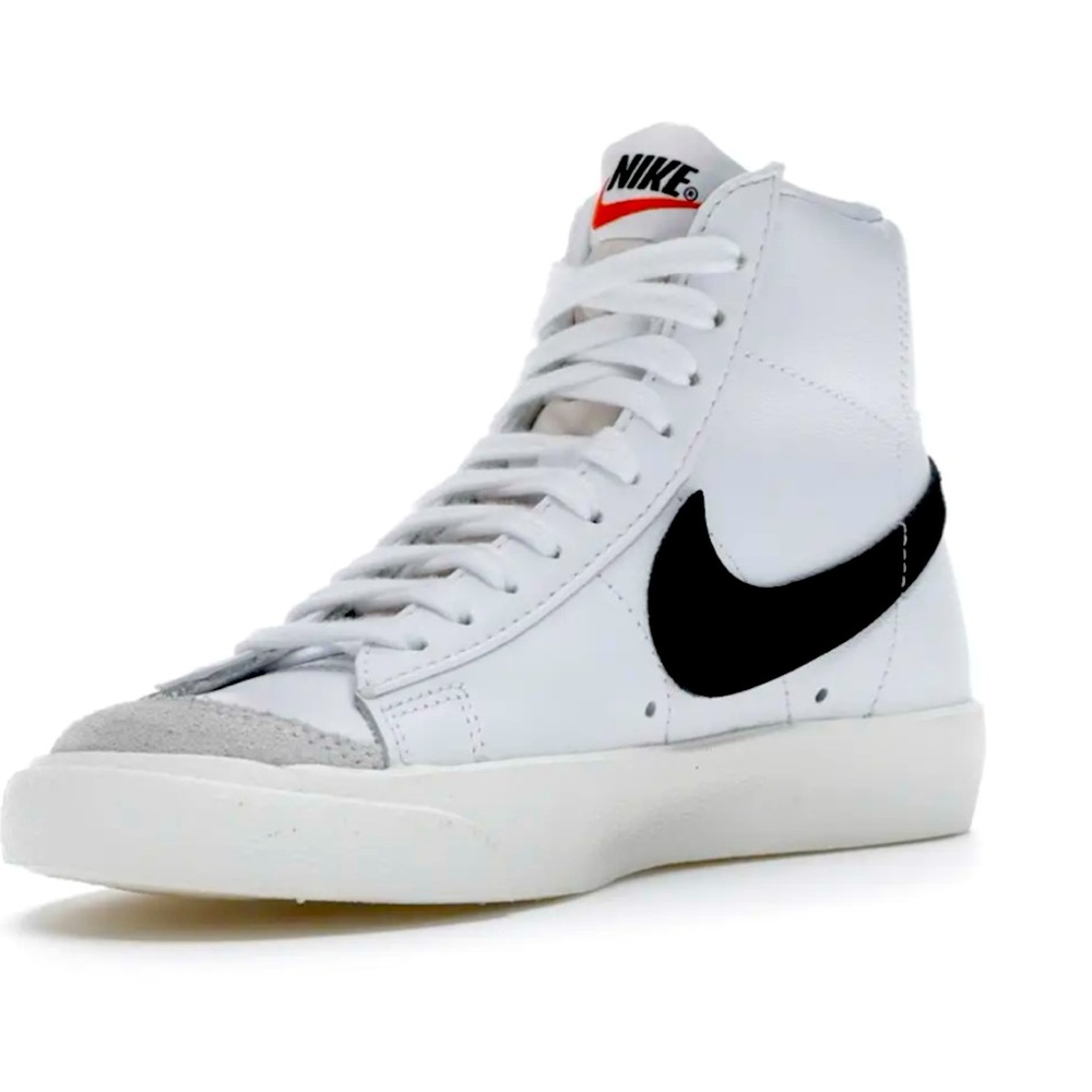 Nike Blazer Mid77 - white black - women’s size 7.5